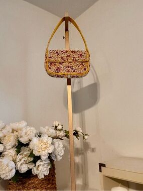 STAUD Floral Tommy beaded bag